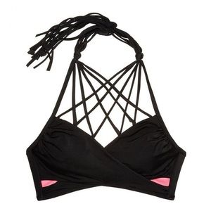 Victoria secret high neck body wrap bikini-top